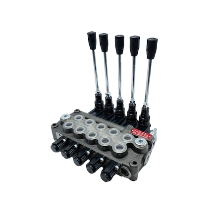 Prince Manufacturing Wolverine Valve 5 Spool 8 Gpm, 3500 PSI, Sae 8 Work Ports, 220178 MB51BBBBB5C1